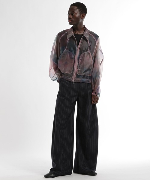 HARE（ハレ）の「シアーグラフィックブルゾン(HARE)（ブルゾン・メンズ・パープル/ブラック・FREE）」の10枚目の写真