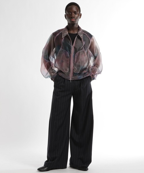 HARE（ハレ）の「シアーグラフィックブルゾン(HARE)（ブルゾン・メンズ・パープル/ブラック・FREE）」の11枚目の写真