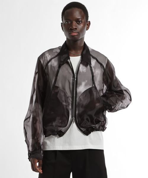 HARE（ハレ）の「シアーグラフィックブルゾン(HARE)（ブルゾン・メンズ・パープル/ブラック・FREE）」の12枚目の写真