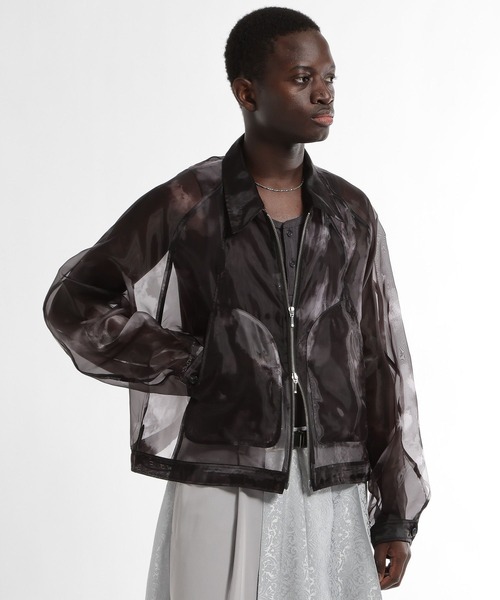 HARE（ハレ）の「シアーグラフィックブルゾン(HARE)（ブルゾン・メンズ・パープル/ブラック・FREE）」の13枚目の写真