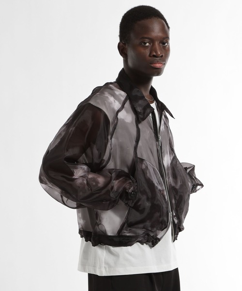 HARE（ハレ）の「シアーグラフィックブルゾン(HARE)（ブルゾン・メンズ・パープル/ブラック・FREE）」の14枚目の写真