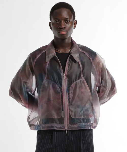 HARE（ハレ）の「シアーグラフィックブルゾン(HARE)（ブルゾン・メンズ・パープル/ブラック・FREE）」の15枚目の写真