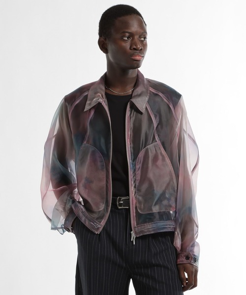 HARE（ハレ）の「シアーグラフィックブルゾン(HARE)（ブルゾン・メンズ・パープル/ブラック・FREE）」の16枚目の写真