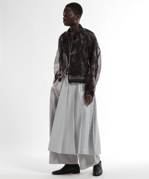 HARE（ハレ）の「シアーグラフィックブルゾン(HARE)（ブルゾン・メンズ・パープル/ブラック・FREE）」の3枚目の写真