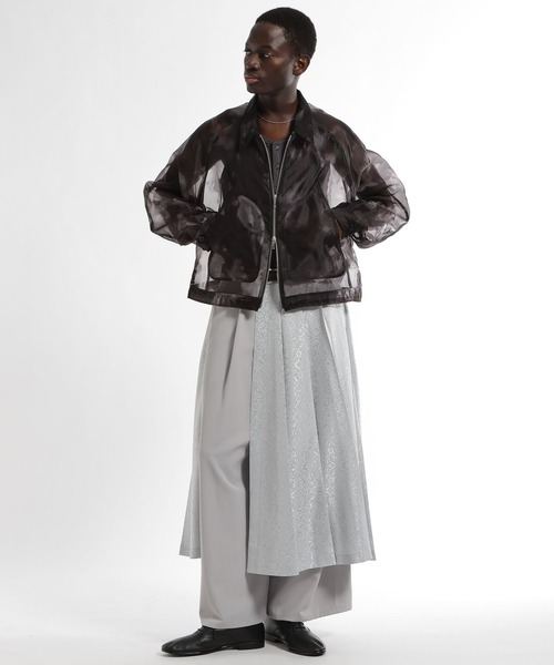 HARE（ハレ）の「シアーグラフィックブルゾン(HARE)（ブルゾン・メンズ・パープル/ブラック・FREE）」の4枚目の写真