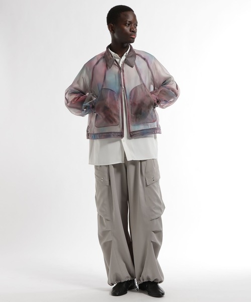 HARE（ハレ）の「シアーグラフィックブルゾン(HARE)（ブルゾン・メンズ・パープル/ブラック・FREE）」の8枚目の写真