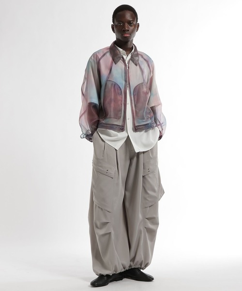 HARE（ハレ）の「シアーグラフィックブルゾン(HARE)（ブルゾン・メンズ・パープル/ブラック・FREE）」の9枚目の写真