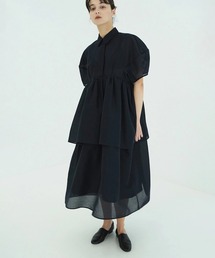SHIRRING HALF SLEEVE BLOUSE（シャツ/ブラウス）｜CLANE（クラネ）の