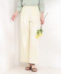 SHOO・LA・RUE | 【洗濯機可/S-LL】ツータックでウエスト回りをすっきり見せるワイドパンツ(その他パンツ)