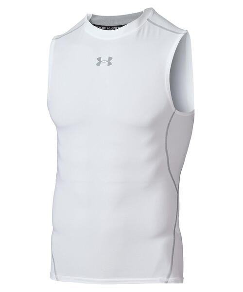 UNDER ARMOUR(アンダーアーマー)の「UAヒートギアアーマー スリーブレス シャツ(トレーニング/メンズ)(Tシャツ/カットソー・メンズ・グレー系その他・S/3XL/2XL/M/XL/L)」の1枚目の写真