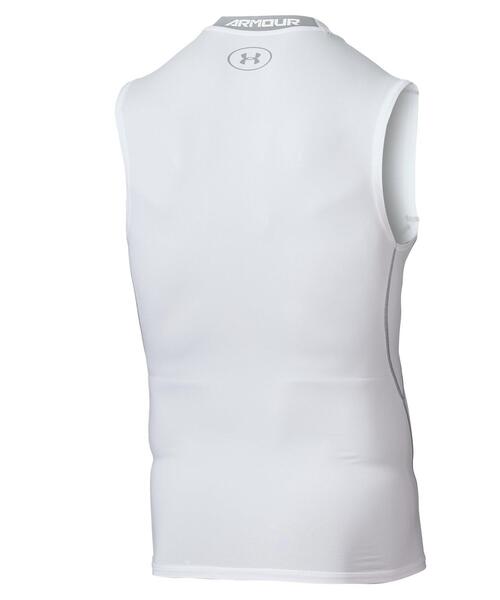 UNDER ARMOUR(アンダーアーマー)の「UAヒートギアアーマー スリーブレス シャツ(トレーニング/メンズ)(Tシャツ/カットソー・メンズ・グレー系その他・S/3XL/2XL/M/XL/L)」の2枚目の写真