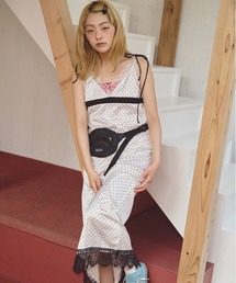 common gull products.（コモンガルプロダクツ）の「白い午後にサテンランジェリーワンピース（ワンピース）」