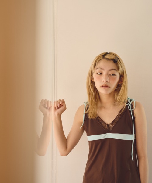 common gull products.(コモンガルプロダクツ)の「白い午後にサテンランジェリーワンピース(ワンピース・レディース・グレー系/ホワイト系/ブラウン系・SMALL/MEDIUM)」の22枚目の写真