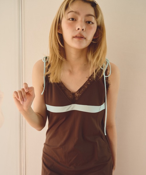 common gull products.(コモンガルプロダクツ)の「白い午後にサテンランジェリーワンピース(ワンピース・レディース・グレー系/ホワイト系/ブラウン系・SMALL/MEDIUM)」の21枚目の写真