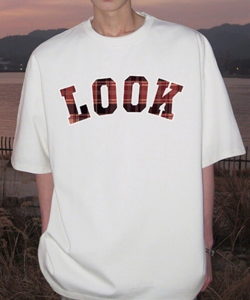 link lot（リンクロット）の「チェックロゴプリントTシャツ（Tシャツ/カットソー・メンズ・ダークグレー/ブラウン/ブラック/ホワイト・M/L）」の5枚目の写真