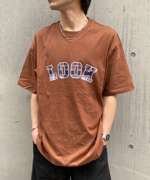link lot（リンクロット）の「チェックロゴプリントTシャツ（Tシャツ/カットソー・メンズ・ダークグレー/ブラウン/ブラック/ホワイト・M/L）」の14枚目の写真