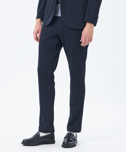MACKINTOSH PHILOSOPHY(マッキントッシュ フィロソフィー)の「テーラードジャーシー パンツ ミニワッフル(その他パンツ・メンズ・チャコールグレー/ダークネイビー・40/38/42)」の2枚目の写真