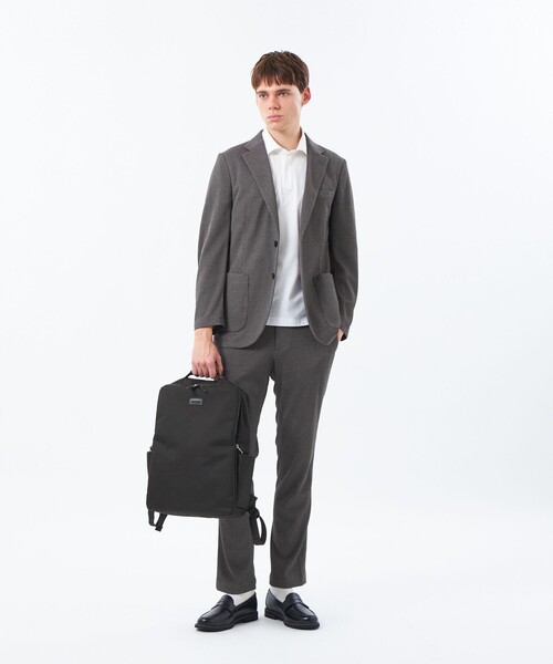 MACKINTOSH PHILOSOPHY(マッキントッシュ フィロソフィー)の「テーラードジャーシー パンツ ミニワッフル(その他パンツ・メンズ・チャコールグレー/ダークネイビー・40/38/42)」の3枚目の写真