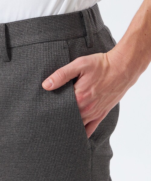 MACKINTOSH PHILOSOPHY(マッキントッシュ フィロソフィー)の「テーラードジャーシー パンツ ミニワッフル(その他パンツ・メンズ・チャコールグレー/ダークネイビー・40/38/42)」の8枚目の写真