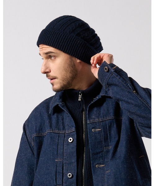 wjk(ダヴルジェイケイ)の「lomond×powder multi kint cap(ニットキャップ/ビーニー・メンズ・ブラック/ネイビー/グレー・FREE)」の3枚目の写真