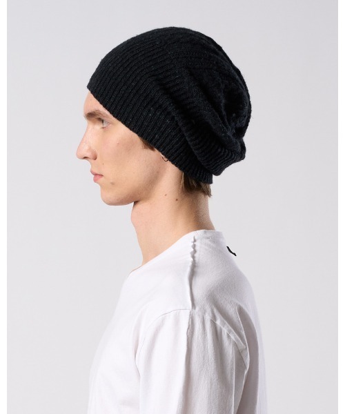 wjk(ダヴルジェイケイ)の「lomond×powder multi kint cap(ニットキャップ/ビーニー・メンズ・ブラック/ネイビー/グレー・FREE)」の6枚目の写真