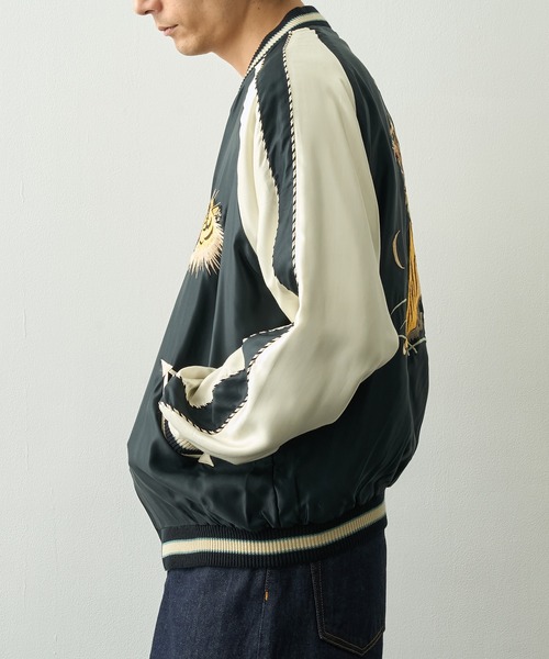 TAILOR TOYO(テーラートウヨウ)の「【TAILOR TOYO/東洋テーラー】ACETATE SUKA(スカジャン・メンズ・ブラック系その他/ブルー/ブラック・L/XXL/XL)」の12枚目の写真