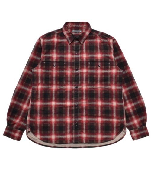 MINEDENIM(マインデニム)の「MINEDENIM (マインデニム) Plaid Print Flannel Work SH(シャツ/ブラウス・メンズ・ブルー/レッド・1/3/2)」の2枚目の写真