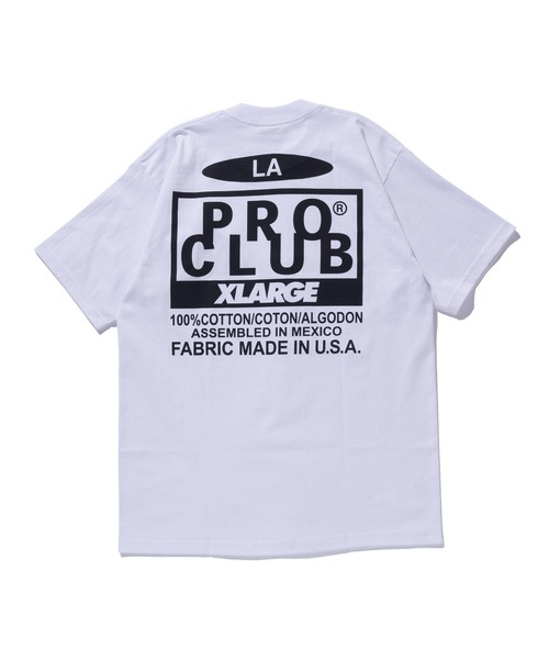 PRO CLUB (プロクラブ)の「XLARGE×PROCLUB HEAVY WEIGHT S/S TEE(Tシャツ/カットソー・メンズ・ベージュ/ホワイト/ブラック・S/M/L/XL)」の5枚目の写真
