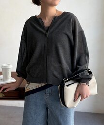 UV加工2WAYZIPカーディガン