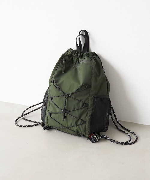 BEN DAVIS(ベンデイビス)の「【WEB限定】BEN DAVIS(ベンデイビス)ナップサック(バックパック/リュック・メンズ・オリーブ/ブラック/グレー・FREE)」の3枚目の写真