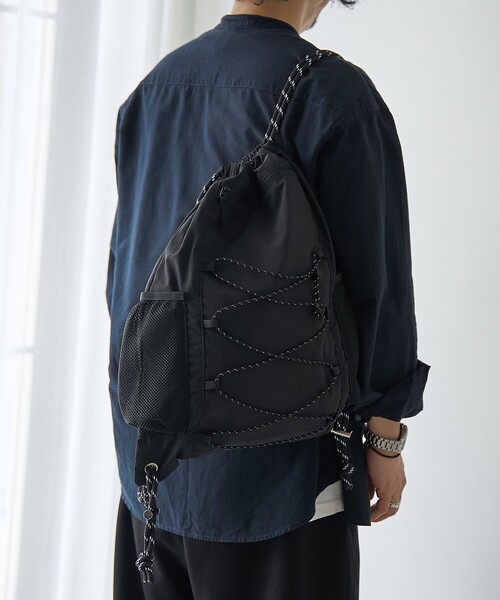 BEN DAVIS(ベンデイビス)の「【WEB限定】BEN DAVIS(ベンデイビス)ナップサック(バックパック/リュック・メンズ・オリーブ/ブラック/グレー・FREE)」の4枚目の写真
