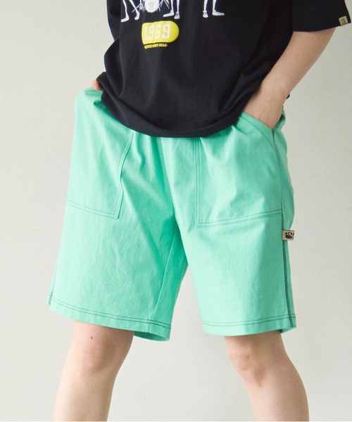 Duckster(ダックスター)の「Duckster/ダックスター アウター ワークショーツ(その他パンツ・メンズ・ライトイエロー/エメラルド/カーキ/ブラック/ロイヤルブルー・MEDIUM/X-LARGE/LARGE)」の3枚目の写真