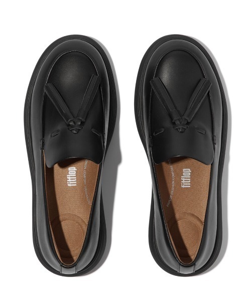 fitflop（フィットフロップ）の「iQ-COMFF タッセル レザー ローファー（ローファー・レディース・ブラック/ベージュ系・US5/US6.5/US6/US5.5/US8/US7.5/US7）」の9枚目の写真