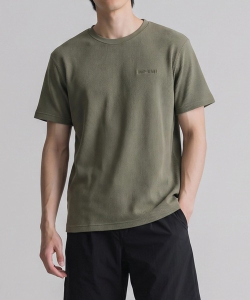 GRIP SWANY(グリップスワニー)の「【GSUCT-129】 VERSATILE WAFFLE TEE(Tシャツ/カットソー・メンズ・ブラック/ダークネイビー/オリーブ・XL/L/M)」の1枚目の写真