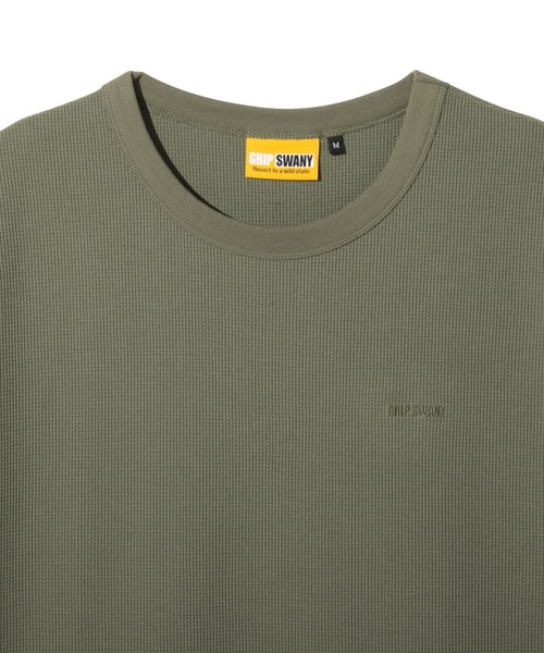 GRIP SWANY(グリップスワニー)の「【GSUCT-129】 VERSATILE WAFFLE TEE(Tシャツ/カットソー・メンズ・ブラック/ダークネイビー/オリーブ・XL/L/M)」の6枚目の写真