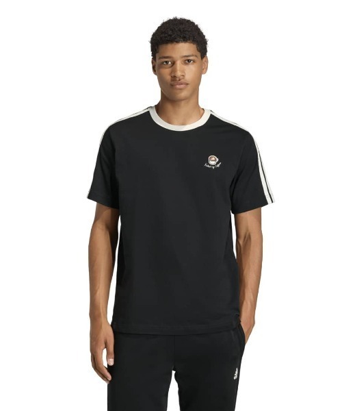 adidas(アディダス)の「アディダス adidas ラックス コーヒー カフェ カップ グラフィック 半袖Tシャツ(Tシャツ/カットソー・メンズ・オフホワイト/ブラウン/ブラウン系その他/ブラック・S/M/L/LL/3L)」の1枚目の写真