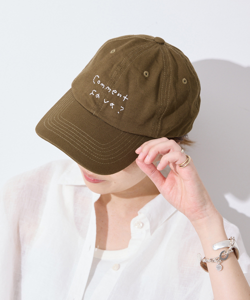 SLOBE IENA(スローブイエナ)の「Lundi SLOBE別注 ロゴCAP(キャップ・レディース・カーキ/レッド/ネイビー・FREE)」の9枚目の写真