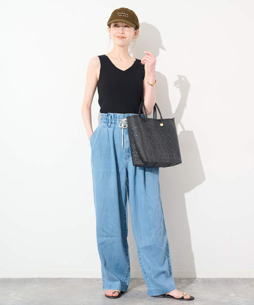 SLOBE IENA(スローブイエナ)の「Lundi SLOBE別注 ロゴCAP(キャップ・レディース・カーキ/レッド/ネイビー・FREE)」の10枚目の写真