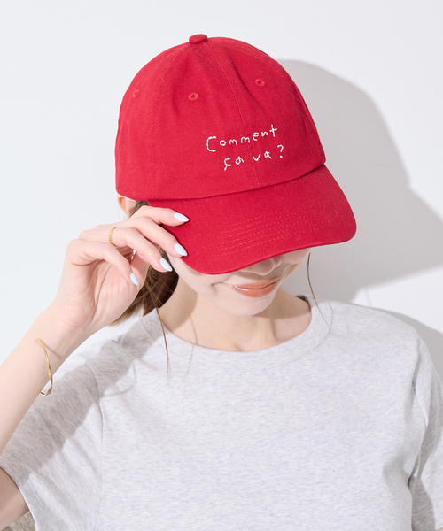 SLOBE IENA(スローブイエナ)の「Lundi SLOBE別注 ロゴCAP(キャップ・レディース・カーキ/レッド/ネイビー・FREE)」の14枚目の写真