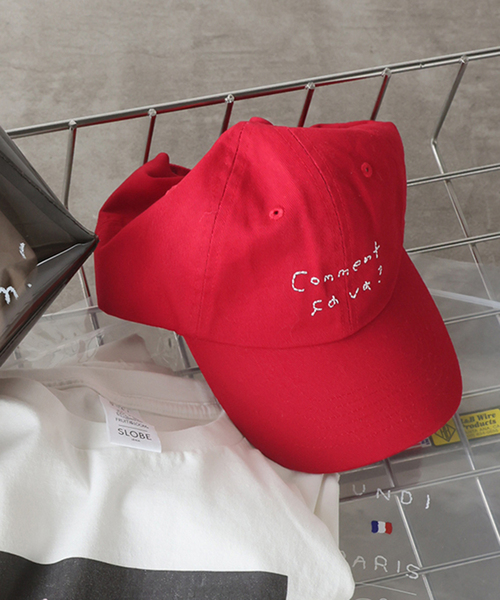 SLOBE IENA(スローブイエナ)の「Lundi SLOBE別注 ロゴCAP(キャップ・レディース・カーキ/レッド/ネイビー・FREE)」の22枚目の写真