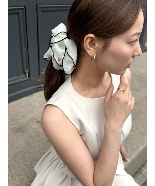 Her lip to（ハーリップトゥー）の「Pearl Button Flap Set-Up（セットアップ・レディース・ネイビー/ホワイト系・M/S）」の13枚目の写真