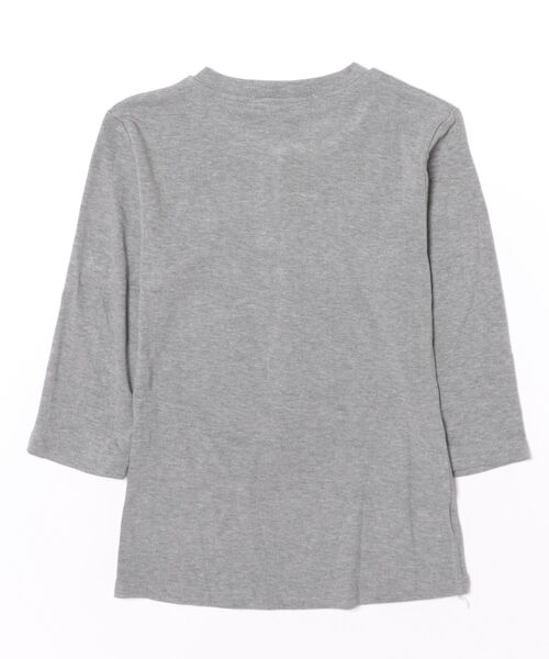 MEMECLE(メメクル)の「【 MEMECLE / メメクル 】ヘンリーネック 五分丈(Tシャツ/カットソー・レディース・グレー・SMALL/MEDIUM/LARGE)」の7枚目の写真
