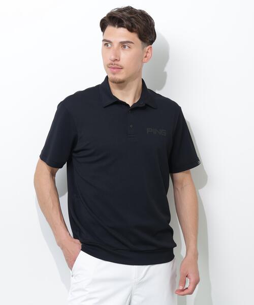 PING(ピン)の「【PING APPAREL】PING SUPER SHELTER05タックアウト半袖カノコポロシャツ<PERFORMANCE>(MENS)(ポロシャツ・メンズ・ホワイト/ブラック・LL/LL1/L/M/S)」の1枚目の写真