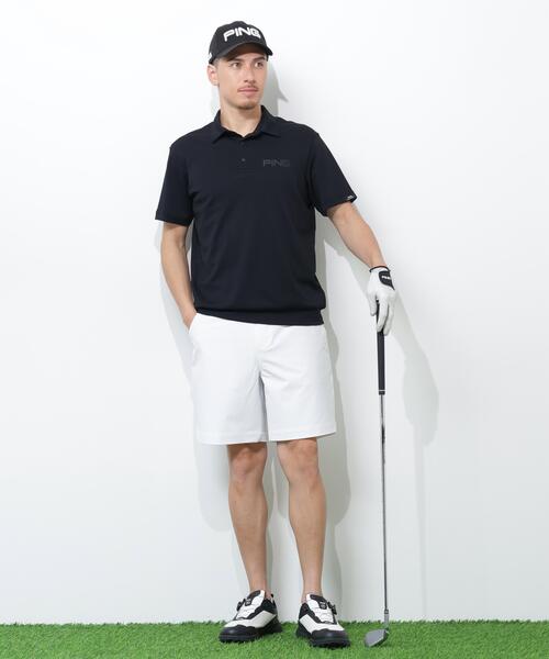 PING(ピン)の「【PING APPAREL】PING SUPER SHELTER05タックアウト半袖カノコポロシャツ<PERFORMANCE>(MENS)(ポロシャツ・メンズ・ホワイト/ブラック・LL/LL1/L/M/S)」の3枚目の写真