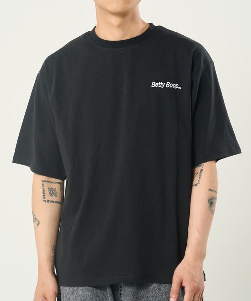BETTY BOOP(ベティ・ブープ)の「BETTYウイングTEE(M1)(Tシャツ/カットソー・メンズ・ホワイト/オートミール/ブラック・MEDIUM/LARGE/X-LARGE)」の10枚目の写真