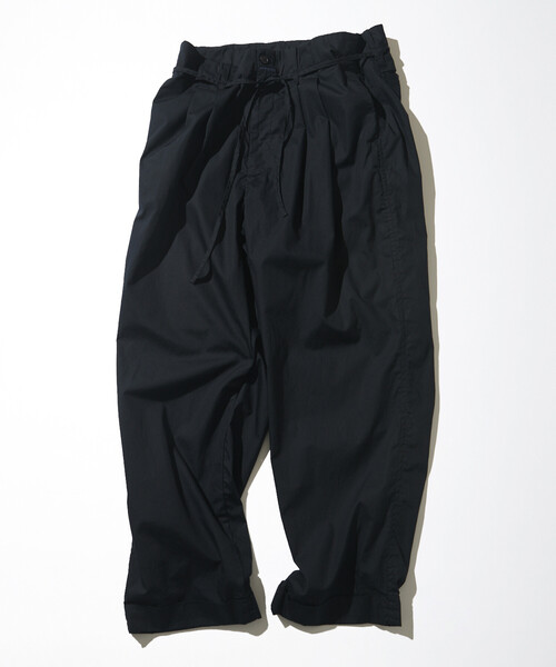 CAHLUMN(カウラム)の「CAHLUMN/カウラム Broadcloth 2Tuck Trousers(チノパンツ・メンズ・ブラウン/ネイビー・MEDIUM/LARGE/X-LARGE/XX-LARGE)」の2枚目の写真