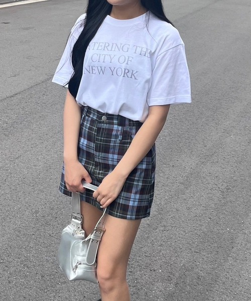 etta(エタ)の「シンプルシルバーデザインTシャツ(Tシャツ/カットソー・レディース・ホワイト・MEDIUM)」の1枚目の写真