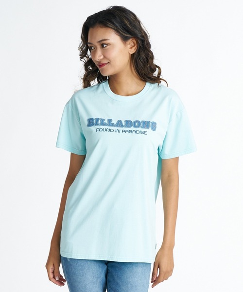 BILLABONG(ビラボン)の「BILLABONG ウィメンズ DENIM APPRIQUE BOY FIT TEE Tシャツ 【2026年夏モデル】(Tシャツ/カットソー・レディース・オフホワイト/ブルー系その他/イエロー系その他/ホワイト・LARGE/MEDIUM)」の3枚目の写真