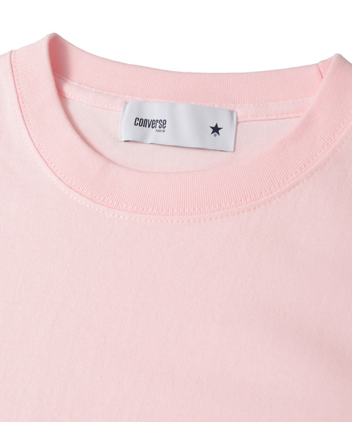 CONVERSE TOKYO(コンバーストウキョウ)の「HEART LOGO PATCH TEE(Tシャツ/カットソー・レディース・ピンク/ホワイト/ブラック・FREE)」の5枚目の写真