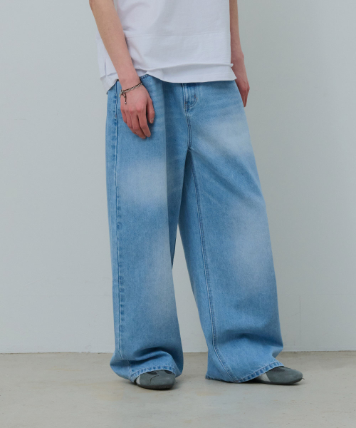 DESIRED(デシレッド)の「ウォッシングワイドデニム-FASK2301B0D(デニムパンツ・レディース・インディゴブルー・MEDIUM/LARGE/X-LARGE)」の4枚目の写真